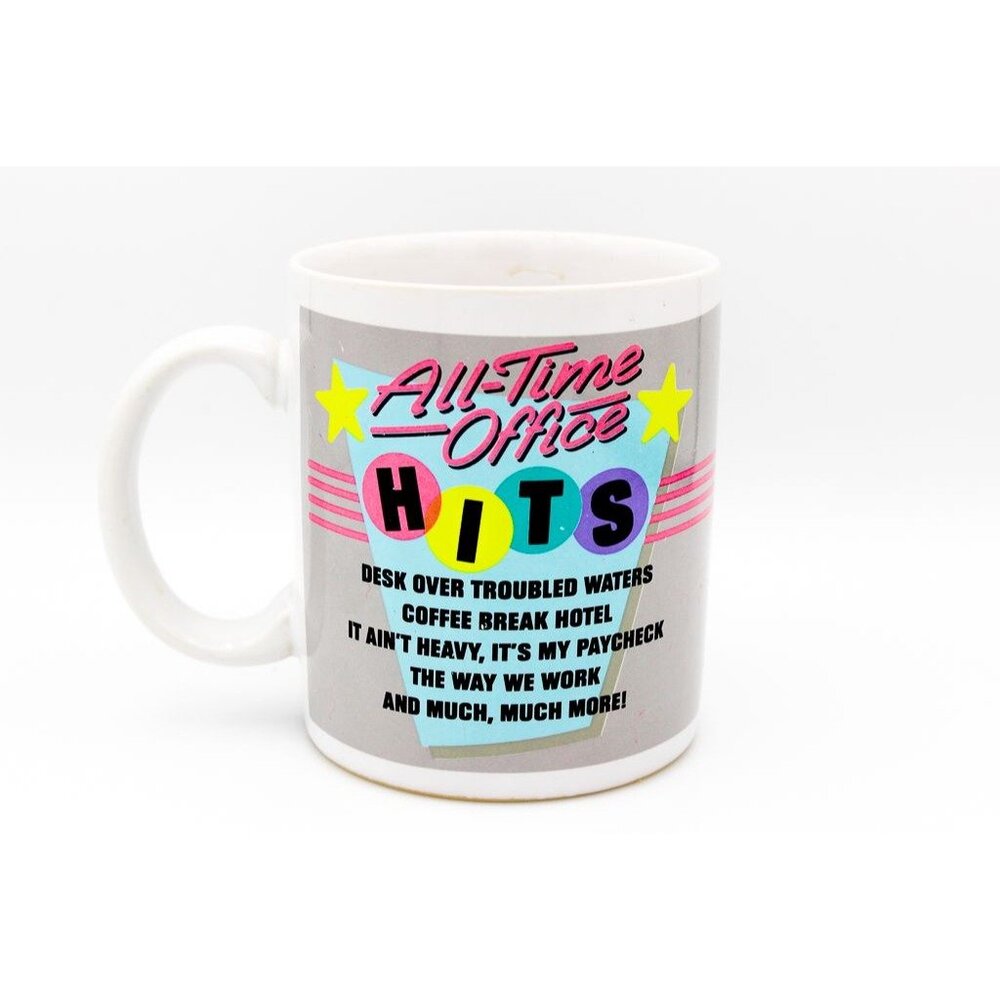 Hallmark Mug All-Time Office Hits Juke Box Oldies Hits Coffee Break Ceramic Cup
